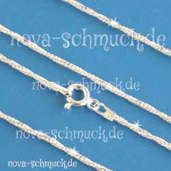 Silber 925 Halskette Fuchsschwanz gedreht