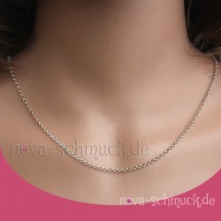 Halskette 45 cm aus 925 Silber mit Verlängerung
